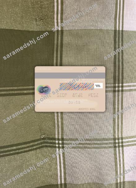 Indonesia Bank BTPN mastercard photolook back